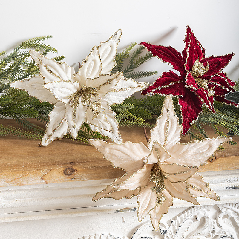 🎄Early Christmas Sale 49% OFF🎄Sequined Velvet Artificial Christmas Flower
