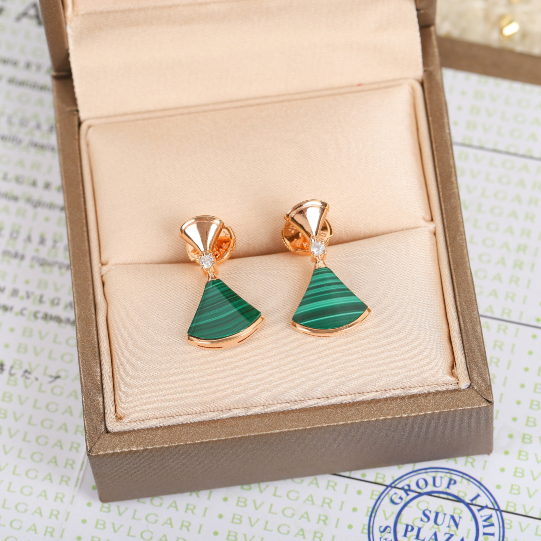 Bulgari fan-shaped earrings