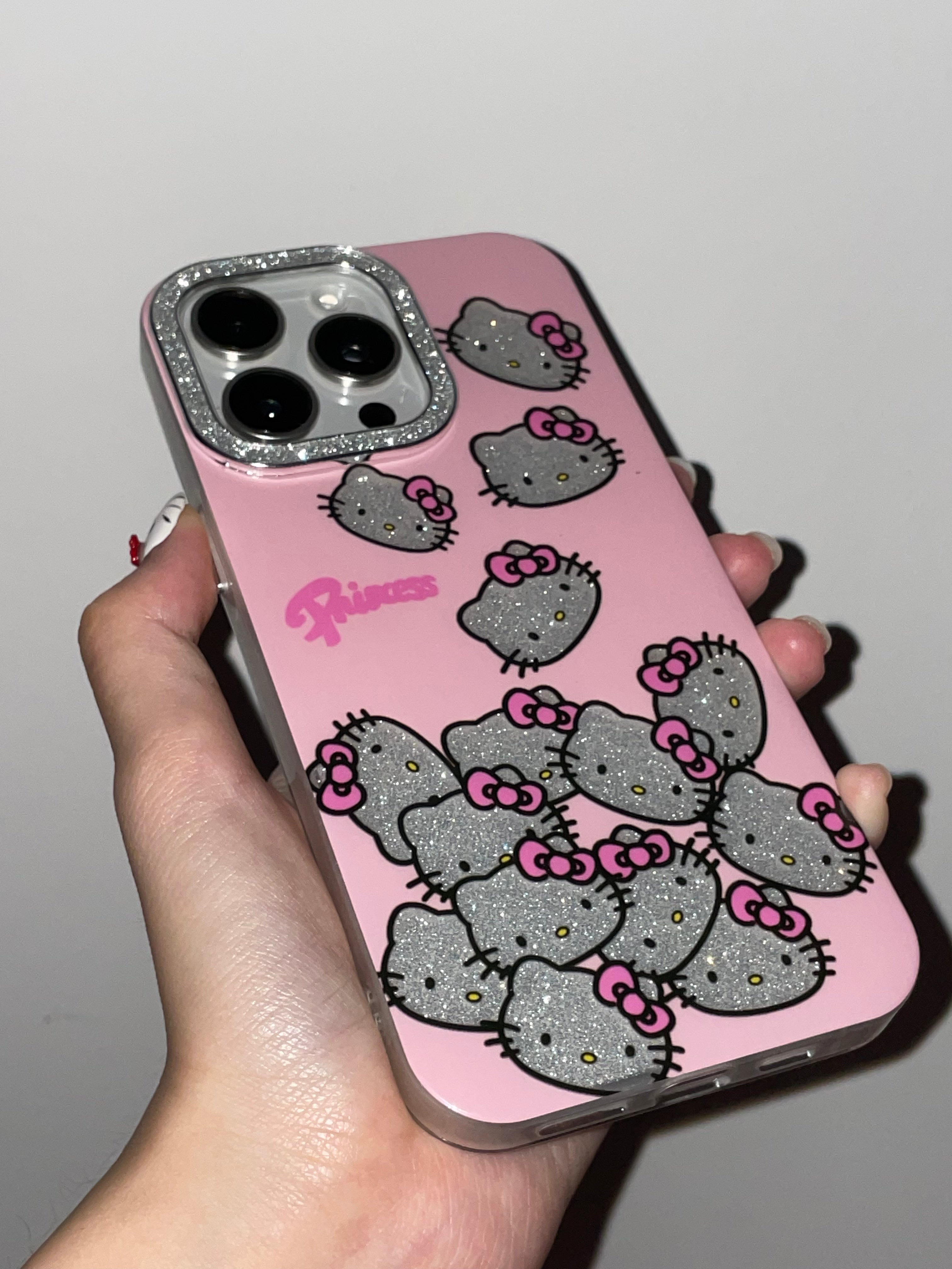 Sanrio Hellokitty Sparkling Rhinestone Cute Kawaii Phone Case