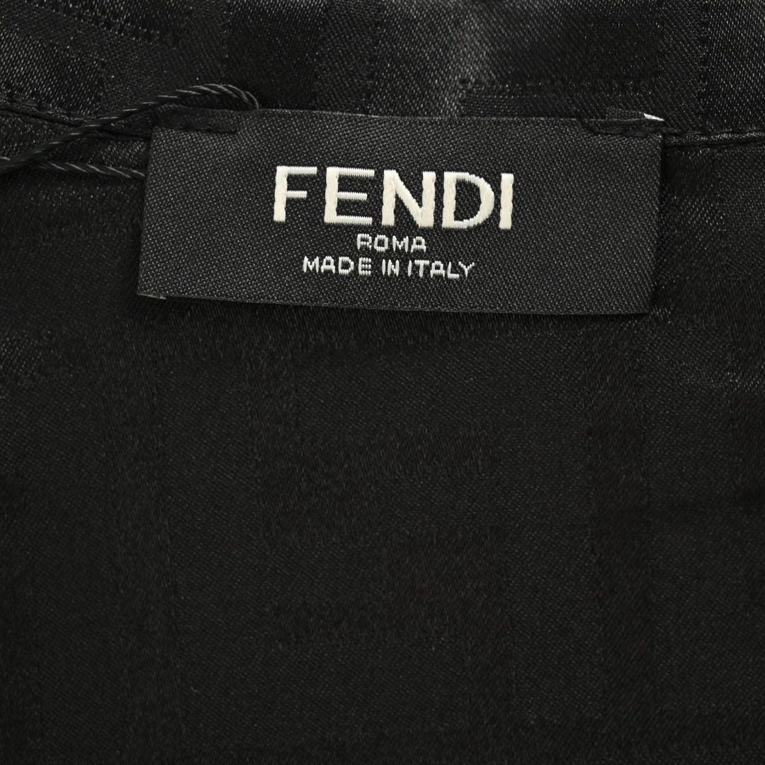 Fendi 24ss FF obscure pattern jacquard short-sleeved shirt