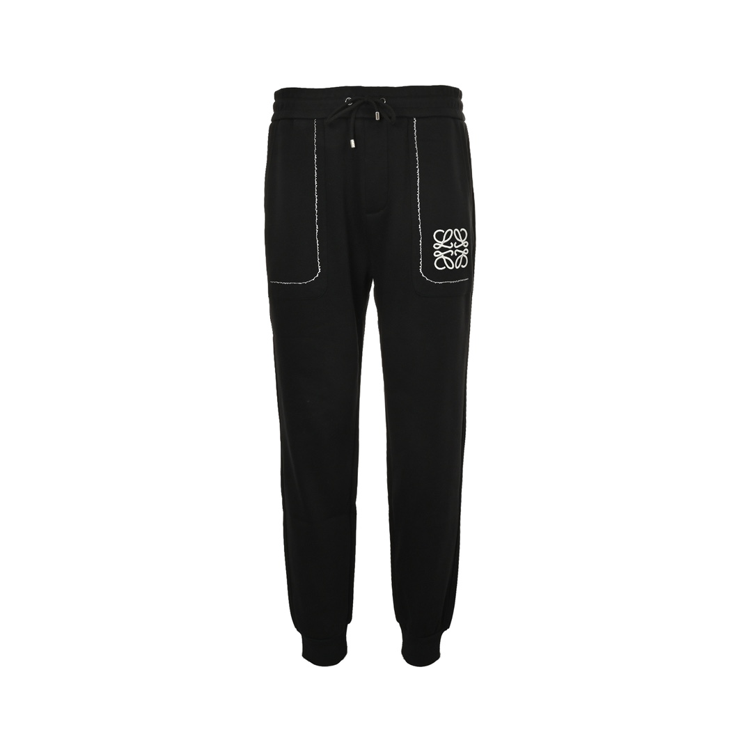 Loewe 24Fw embroidered logo fleece trousers