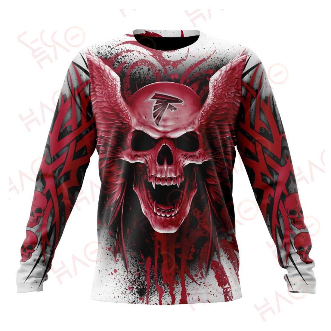 ATLANTA FALCONS 3D HOODIE SKULL ART