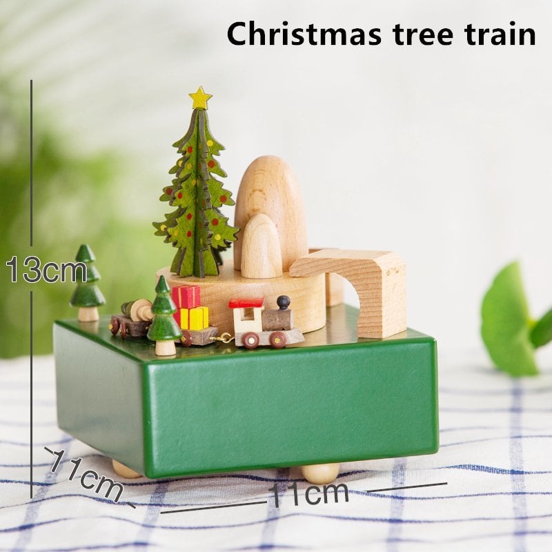 (🔥Last Day Promotion-SAVE 50% OFF)Handmade Wooden Rotating Music Boxes-BUY 2 GET 10% OFF & FREE SHIPPING