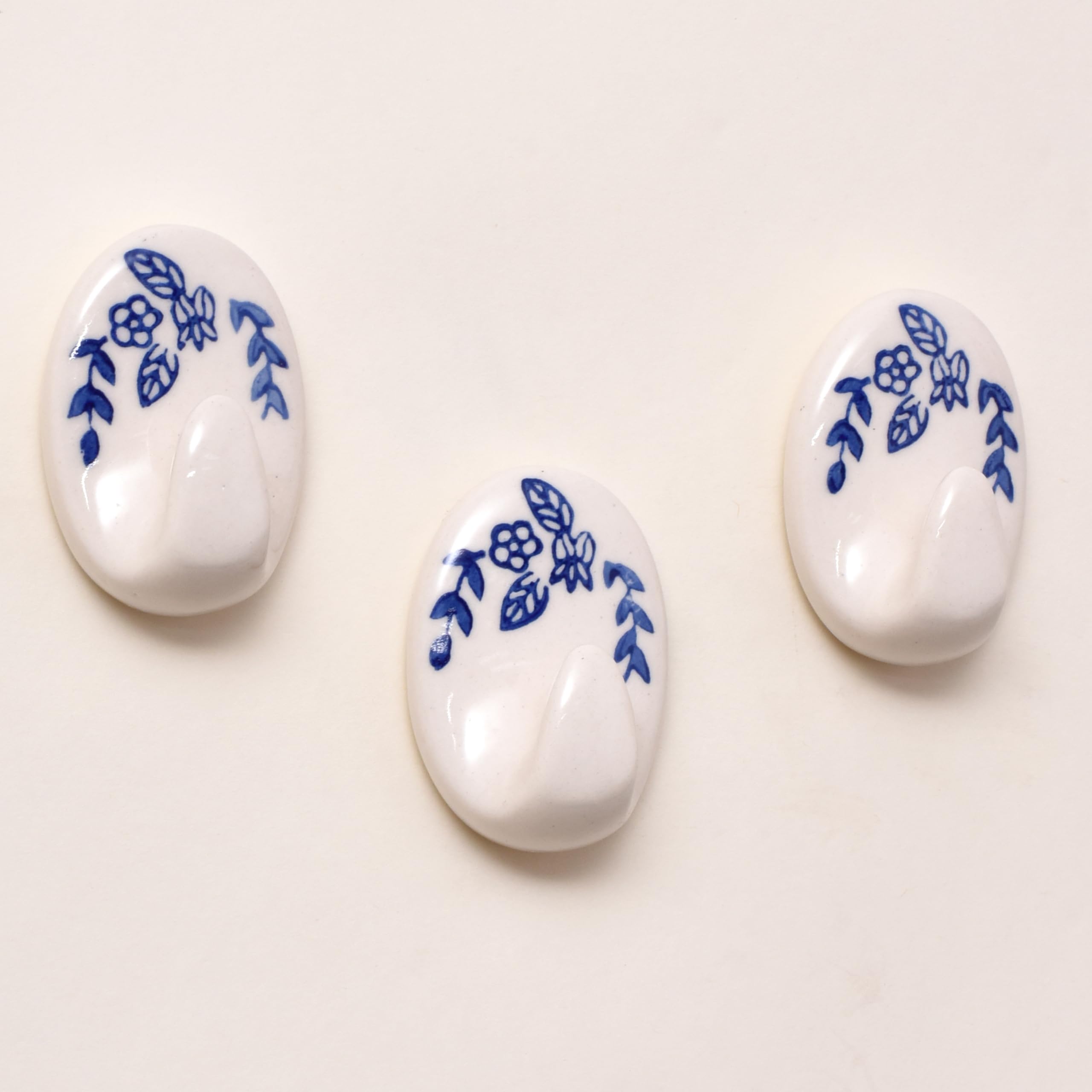 🔥Last Day 49% OFF🔥3 Pcs Handmade Premium Ceramic Boho Adhesive Wall Hooks