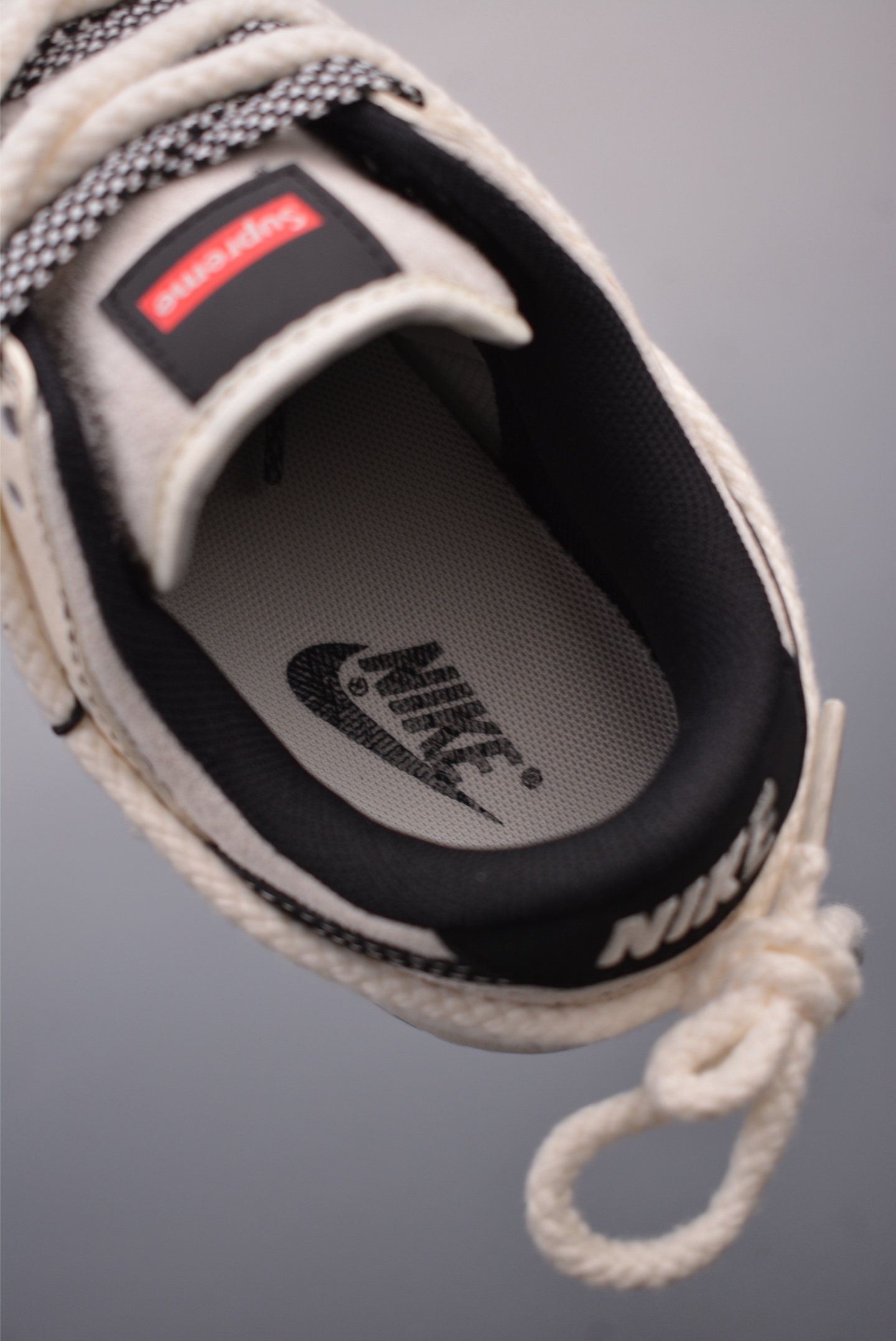 Stone Island x Supreme x Nike By You SB Dunk Low Retro SP Beige, White, Black and Red YX5066-205