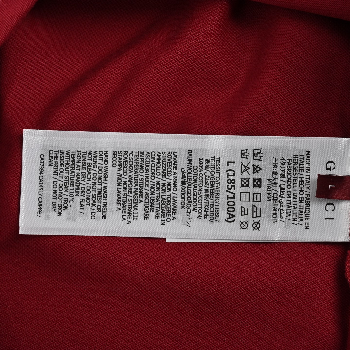 Gucci 25ss lettering print short sleeve