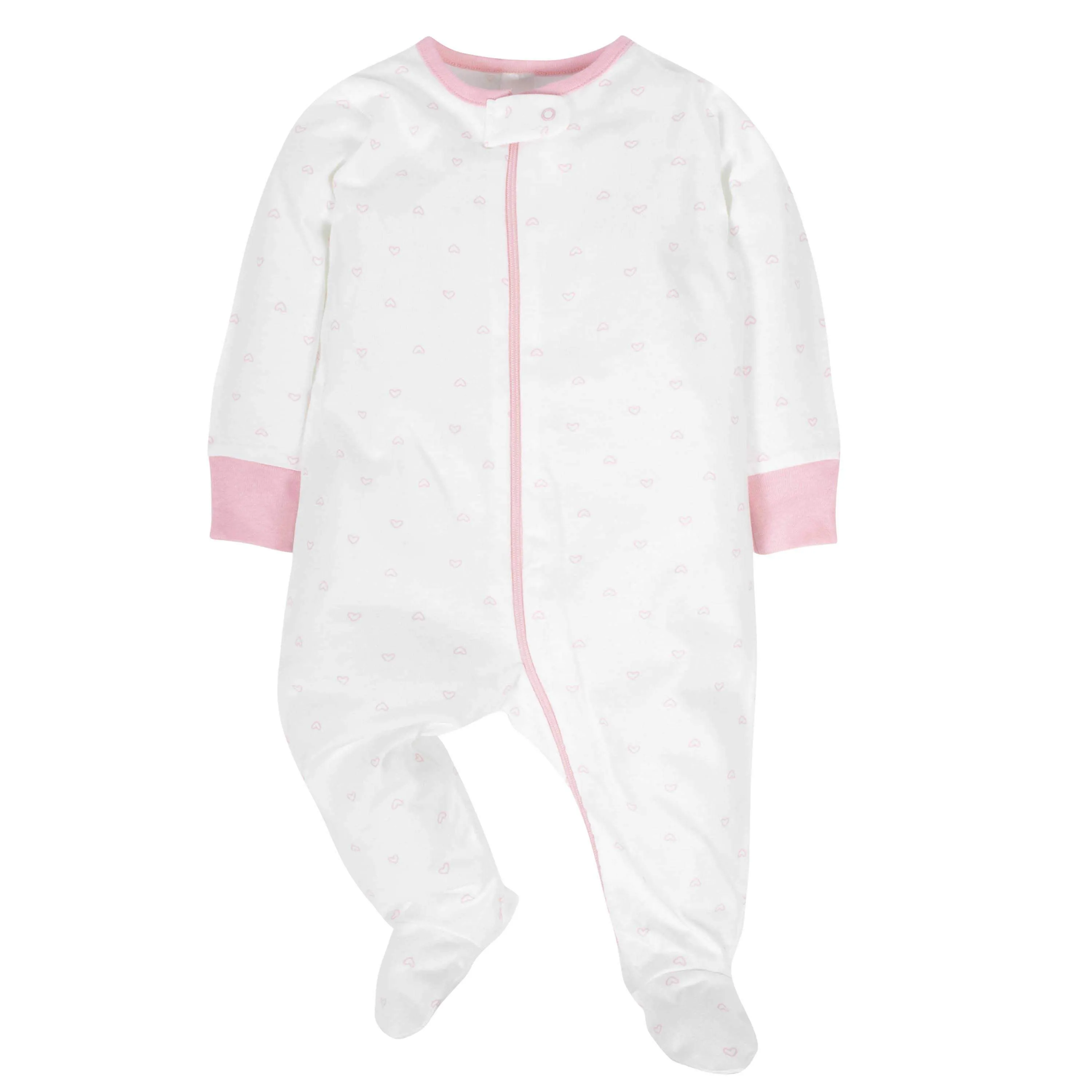4-Pack Baby Girls Castle Zip Front Sleep ‘N Plays