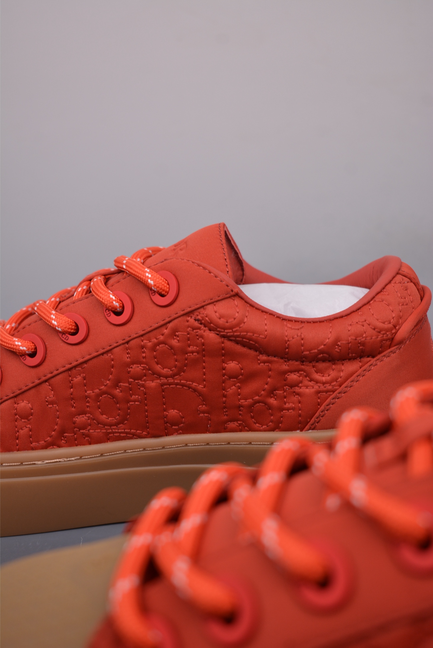 Stone Island x Dior B33 Low Top Sneakers Orange Red 3SN303ZEY2936