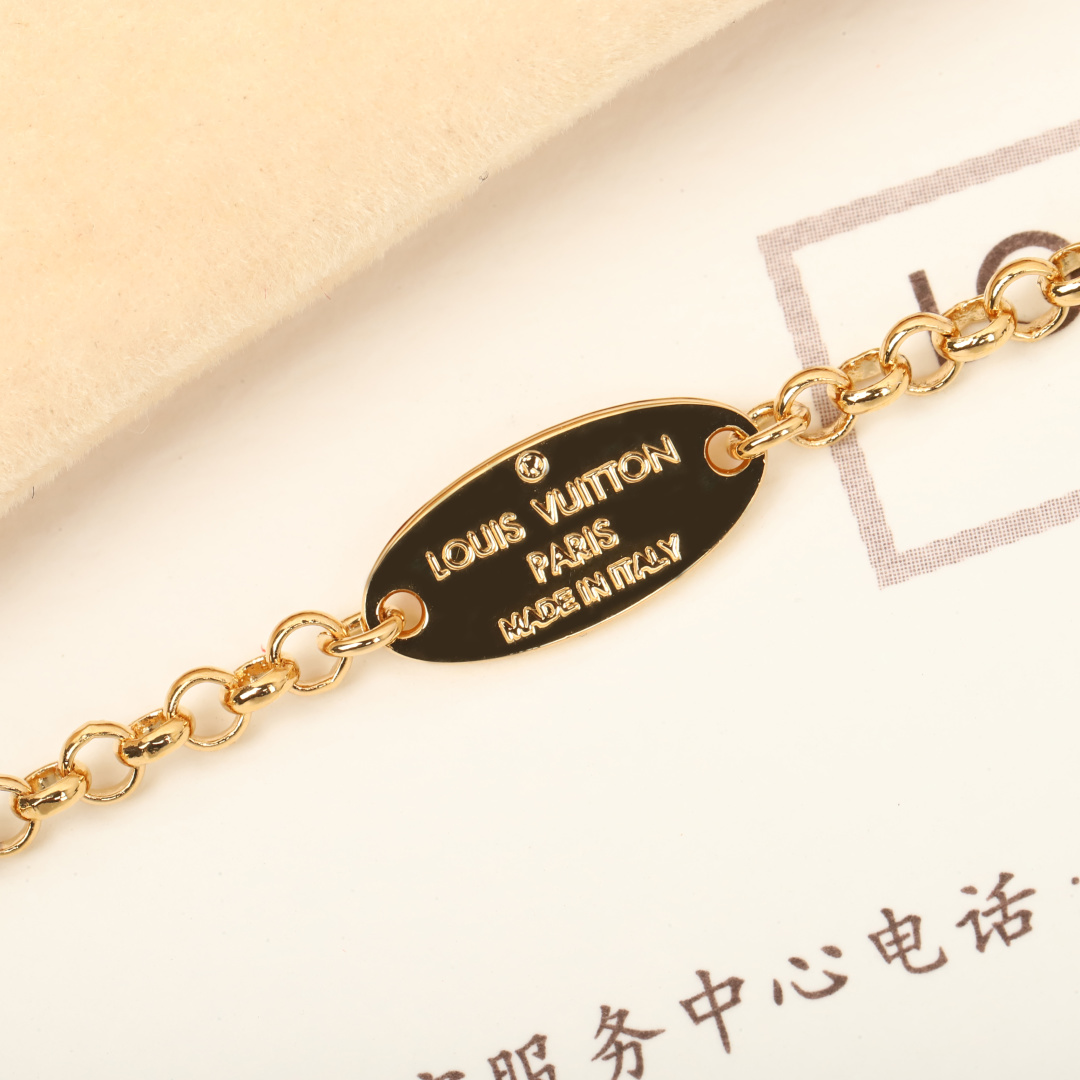 Louis Vuitton logo necklace