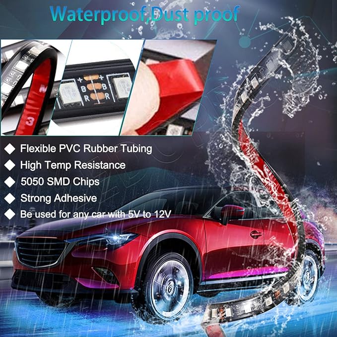Car Chassis Flexible RGB Waterproof LED Strip Lights