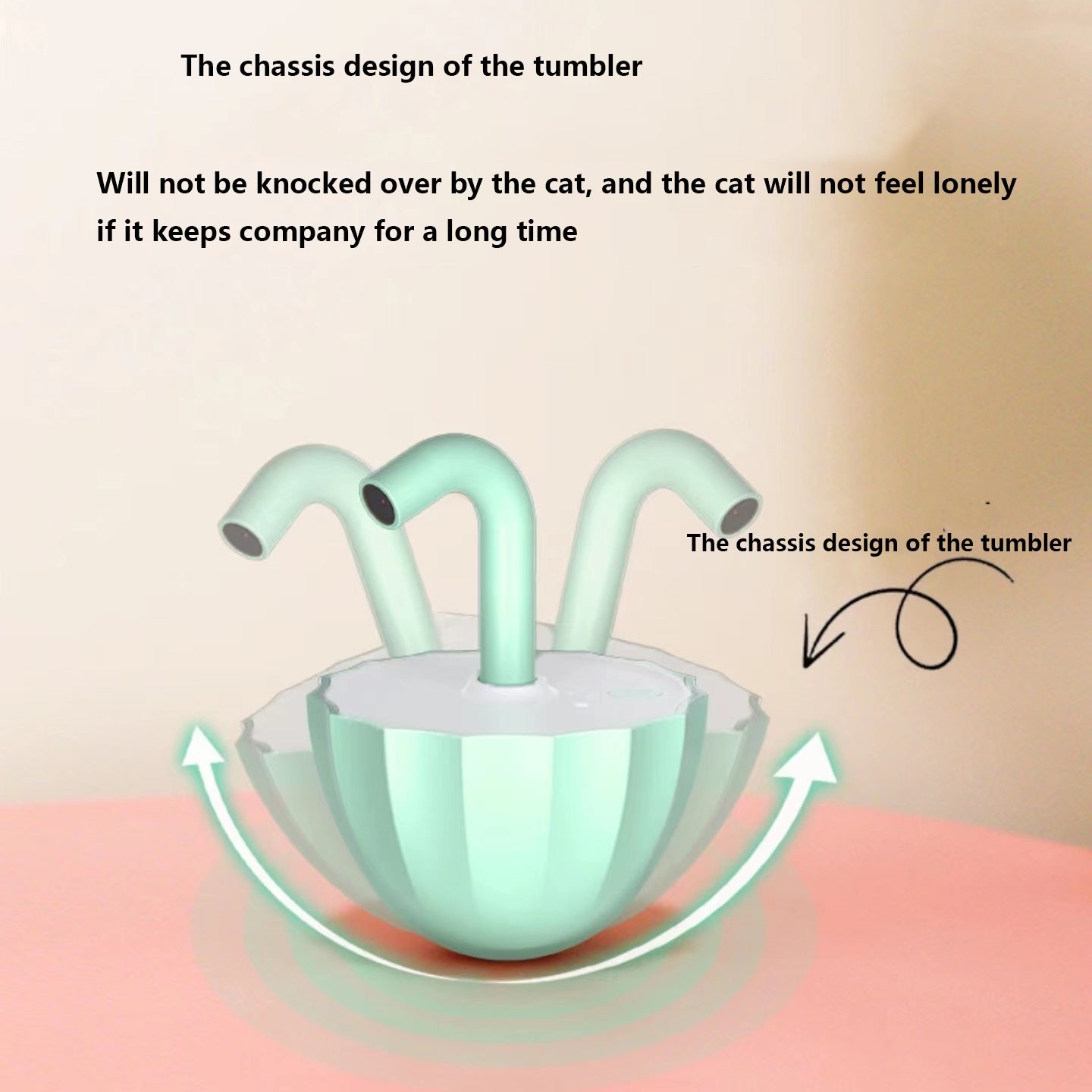 Cat Laser Toy - Automatic Cat Toy with Tumbler Design