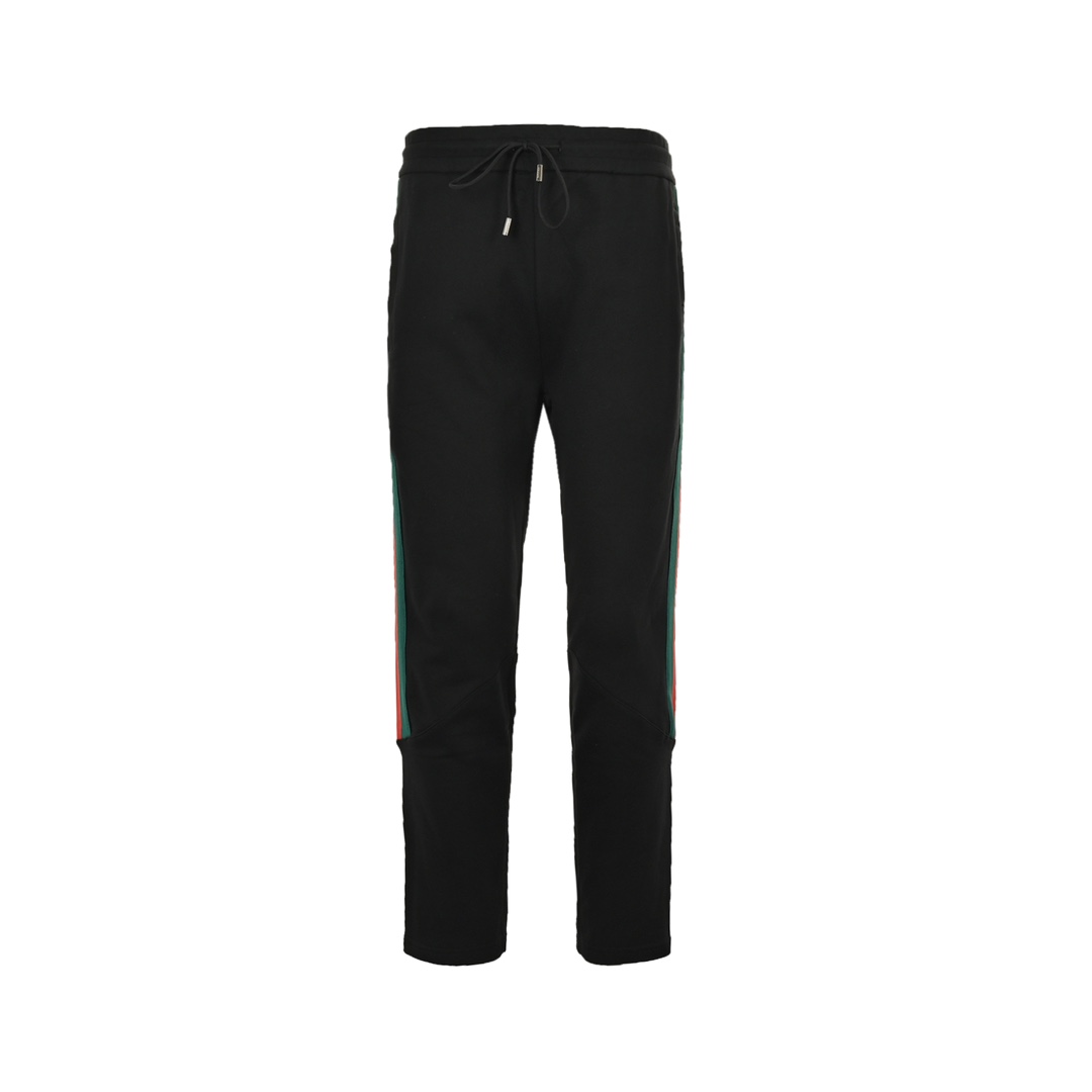Gucci tricolor stripe web colorblock trousers
