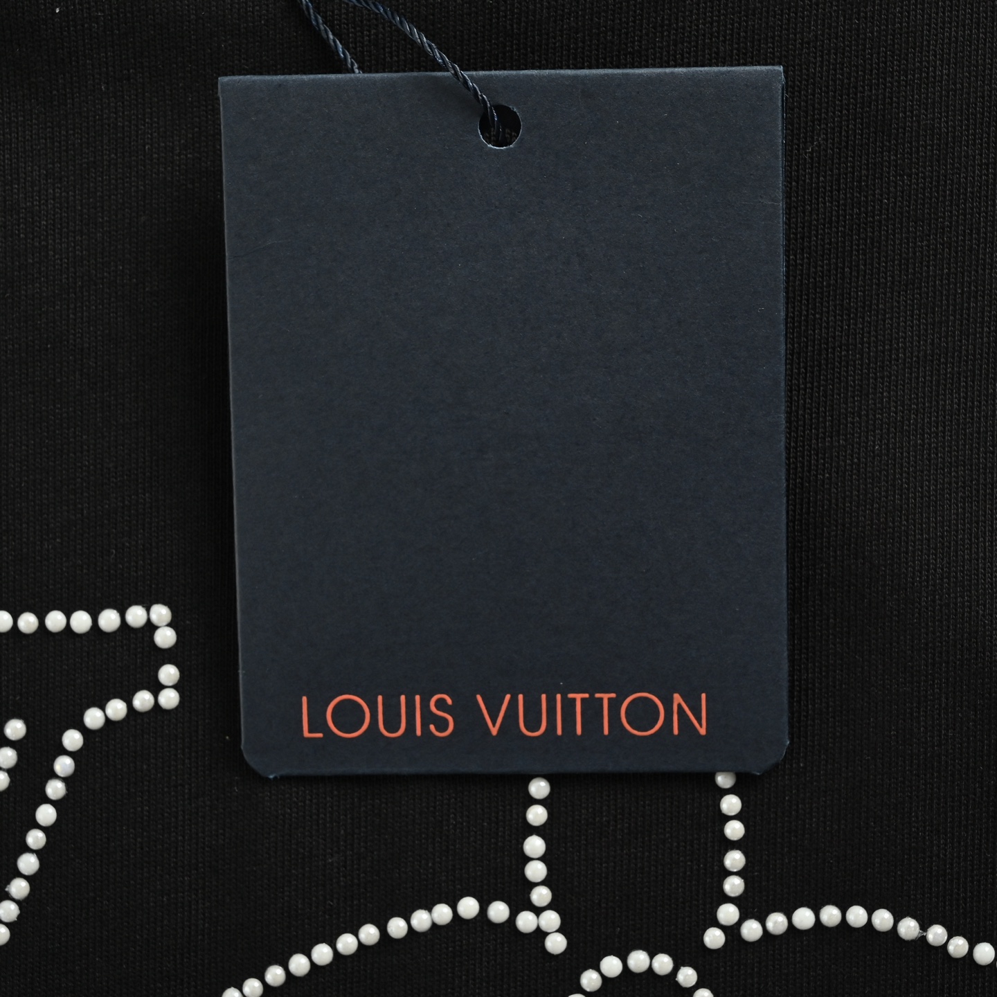 Louis Vuitton 25ss pearl hot diamond logo reflective letter print short sleeve