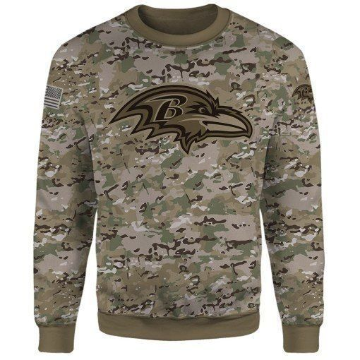 BALTIMORE RAVENS 3D HOODIE BBRR004