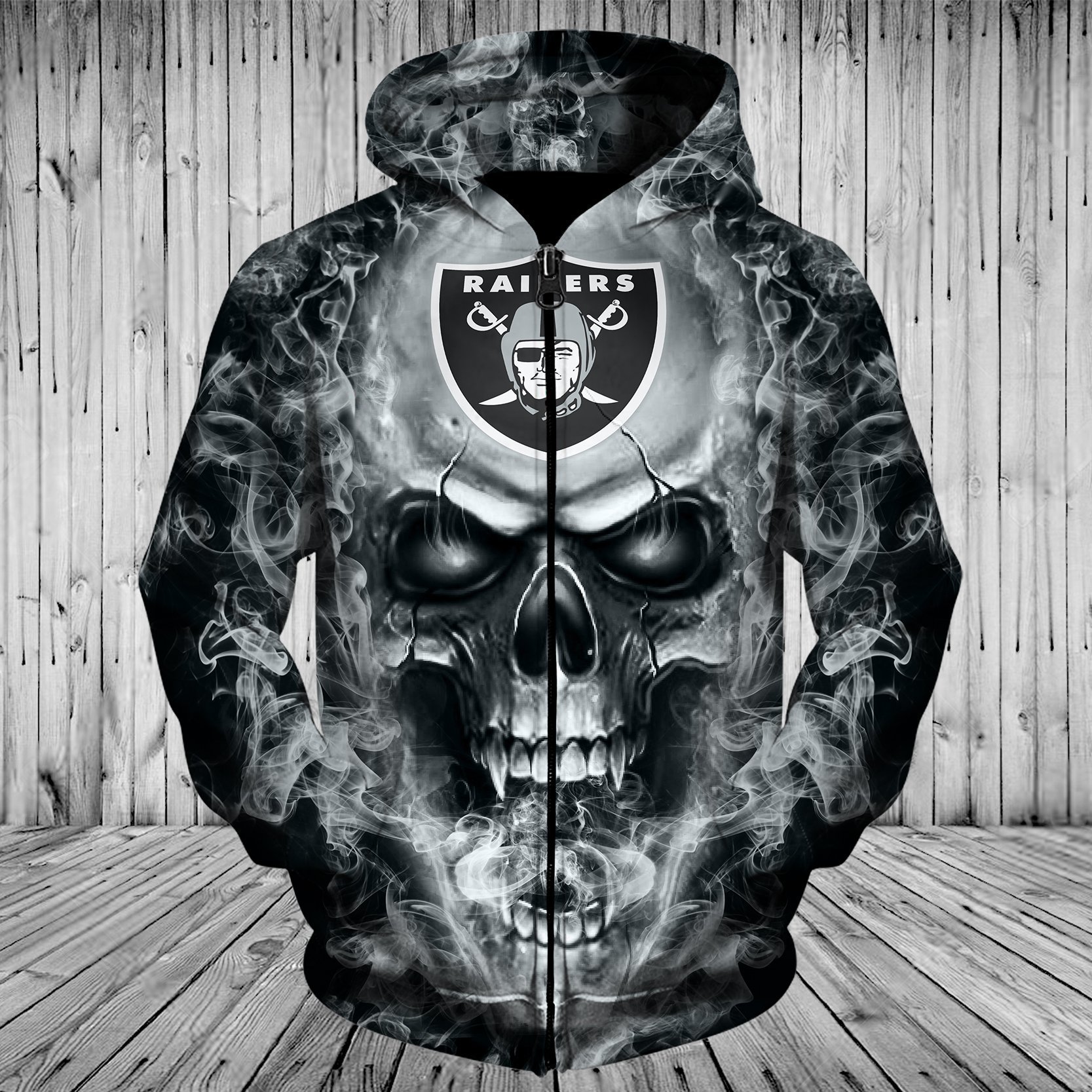 RAIDERS HOODIE 3D SKULL 83