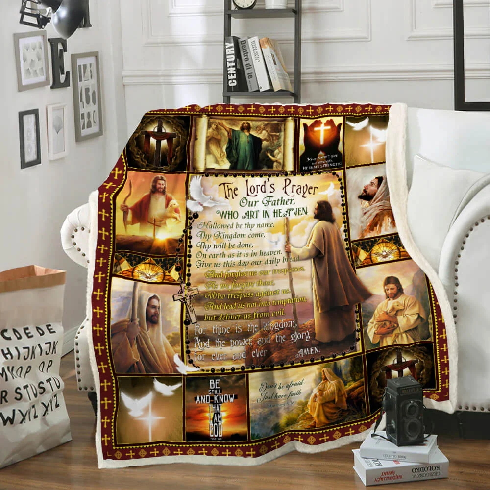The Lord’s Prayer Our Father Sofa Throw Blanket