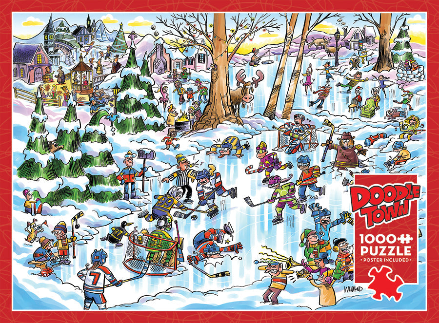 DoodleTown: Hockey Town | 1000 Piece
