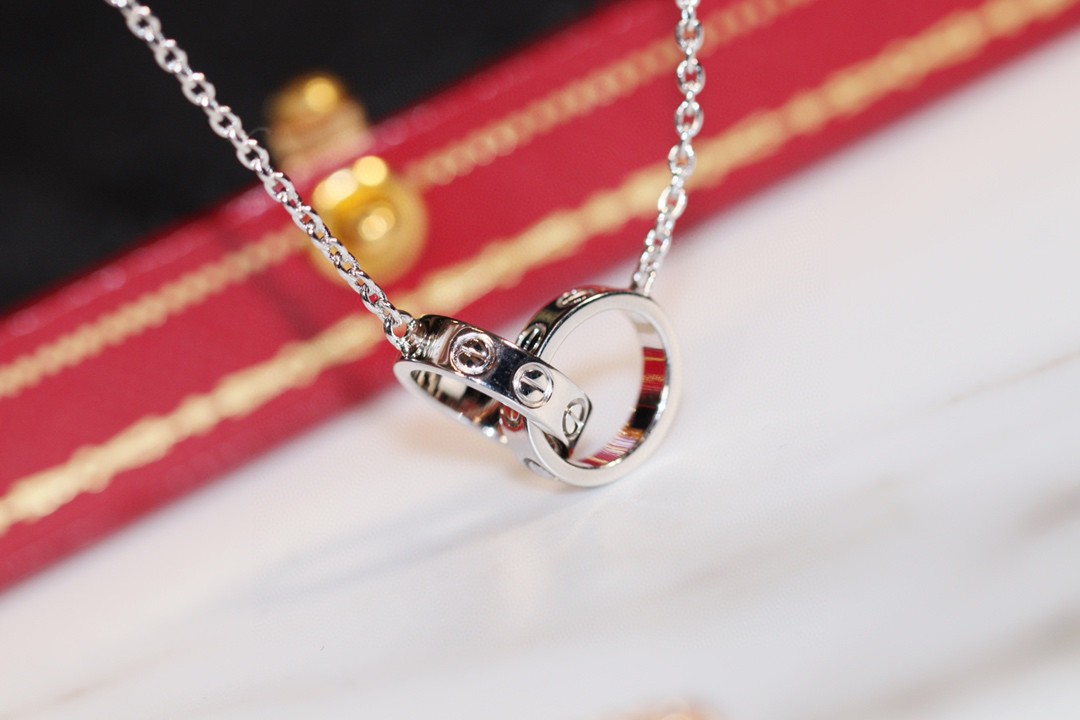 Cartier double ring necklace