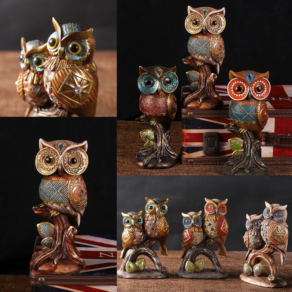 (🔥Last Day Promotion-SAVE 60% OFF)Owls Perched on a Branch-BUY 2 GET 10% OFF & FREE SHIPPING