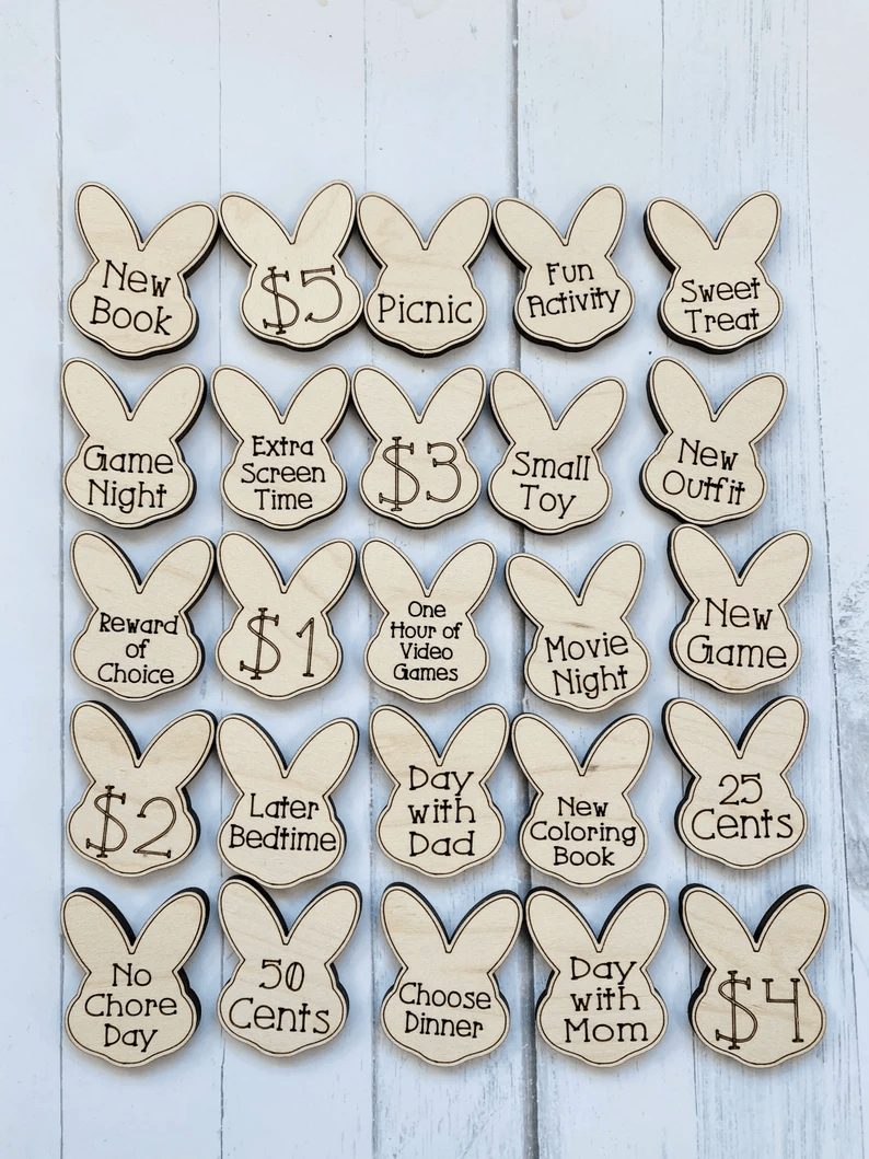 25 Easter Tokens
