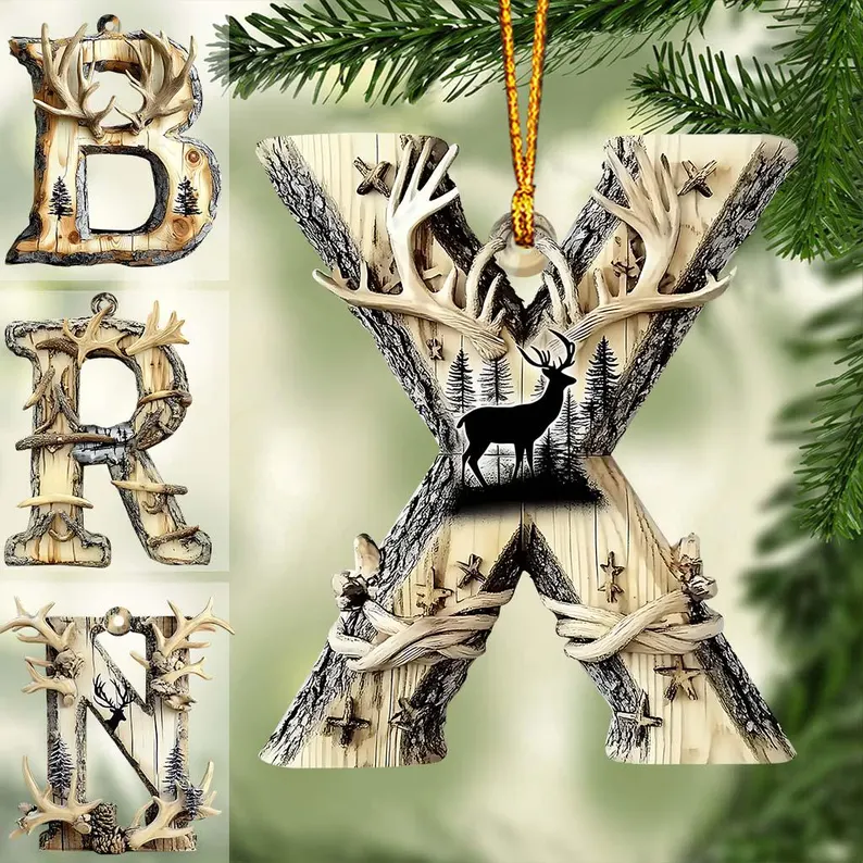 Personalized Western Style Letter Flat Ornament