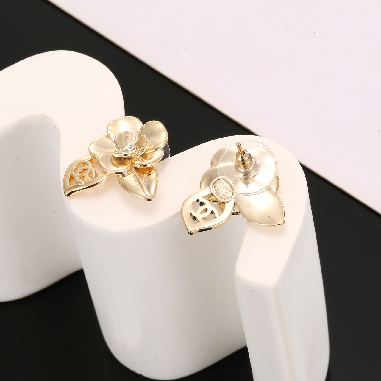 Chanel Camellia Earrings
