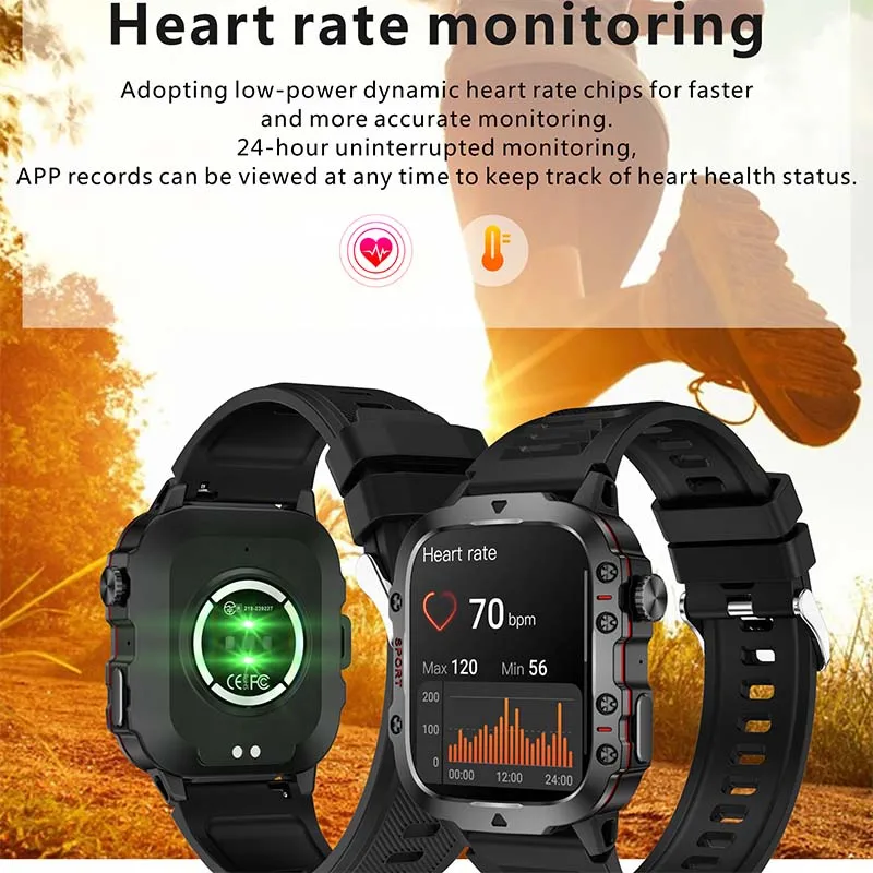 The new 1.96-inch HD Bluetooth calling smartwatch 420mah large capacity battery 100+ sports mode is suitable for Huawei Xiaomi