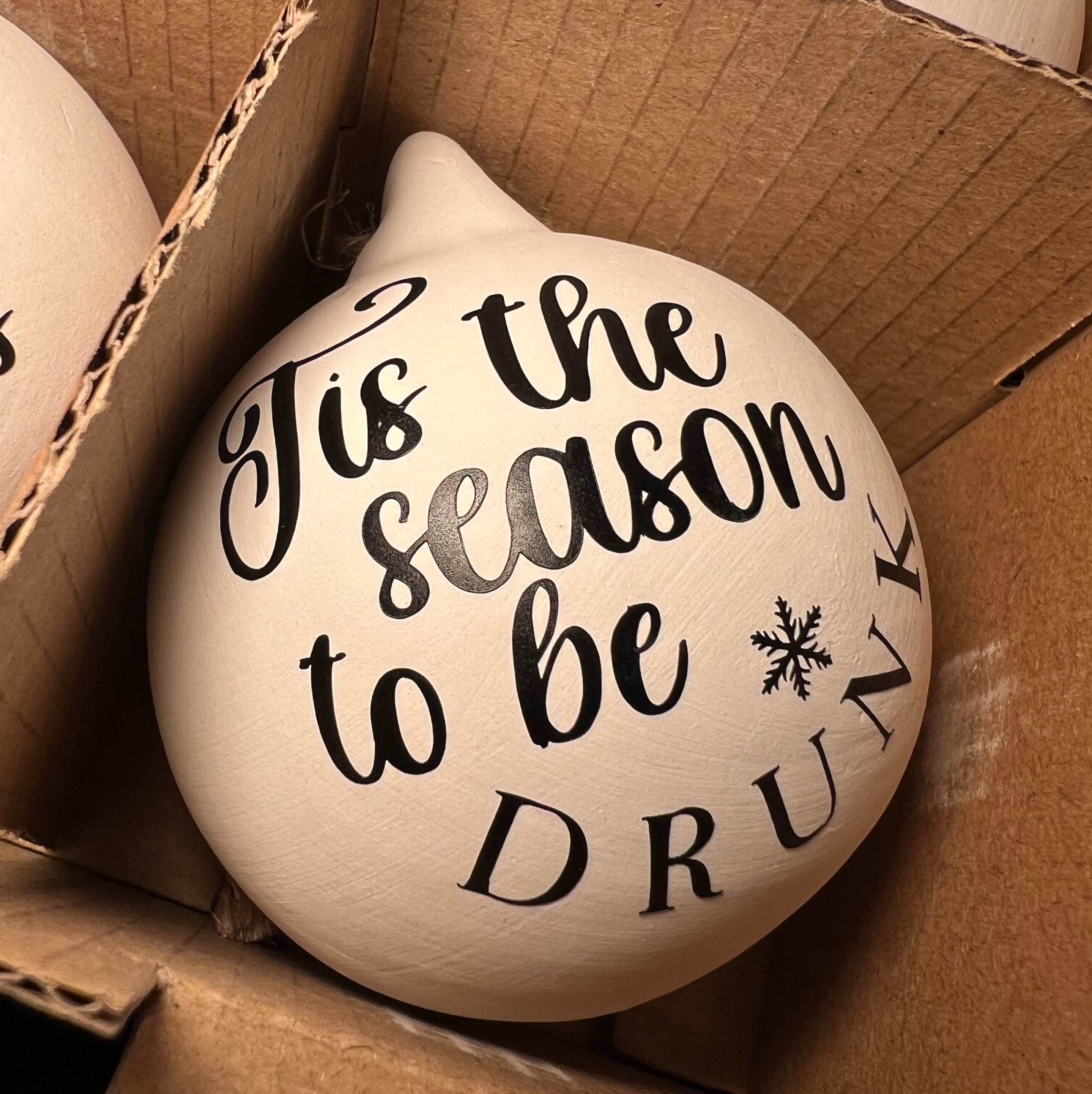 🎄🎁Christmas Rude Swear Word Baubles 🙊