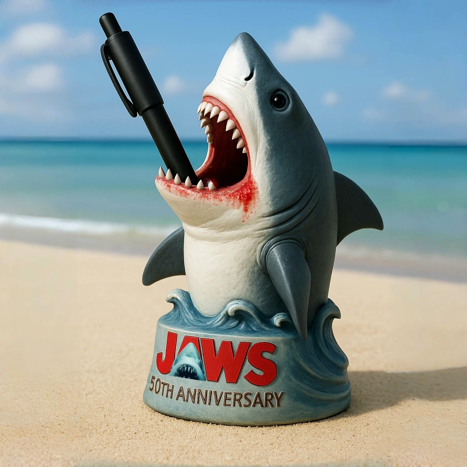 Jaws 50th Anniversary pen holder