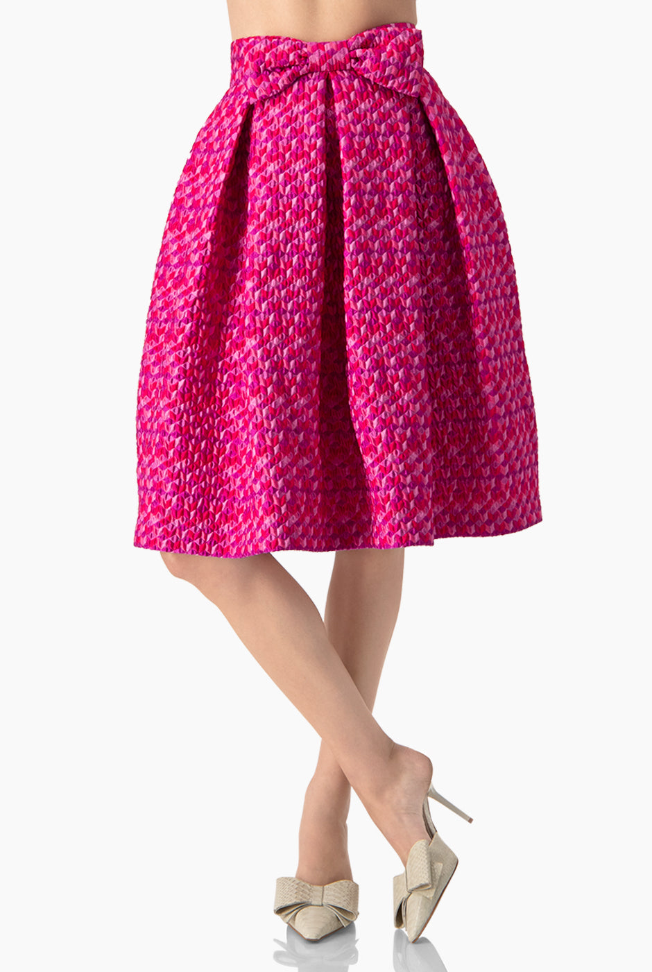 Falda midi con pretina