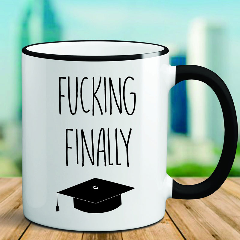 F*cking Finally Graduating Mug