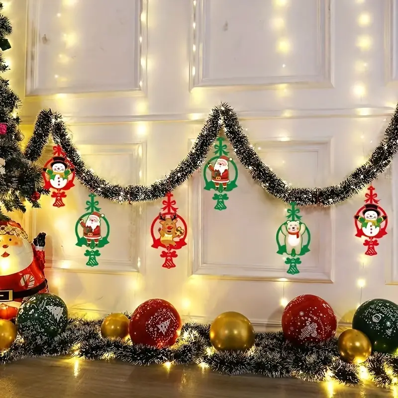 💐💐Christmas Metal Flower Strip Decoration