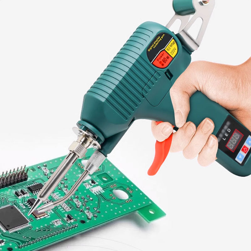 High Power Digital Display Manual Automatic Tin Wire Feeding Electric Soldering Iron