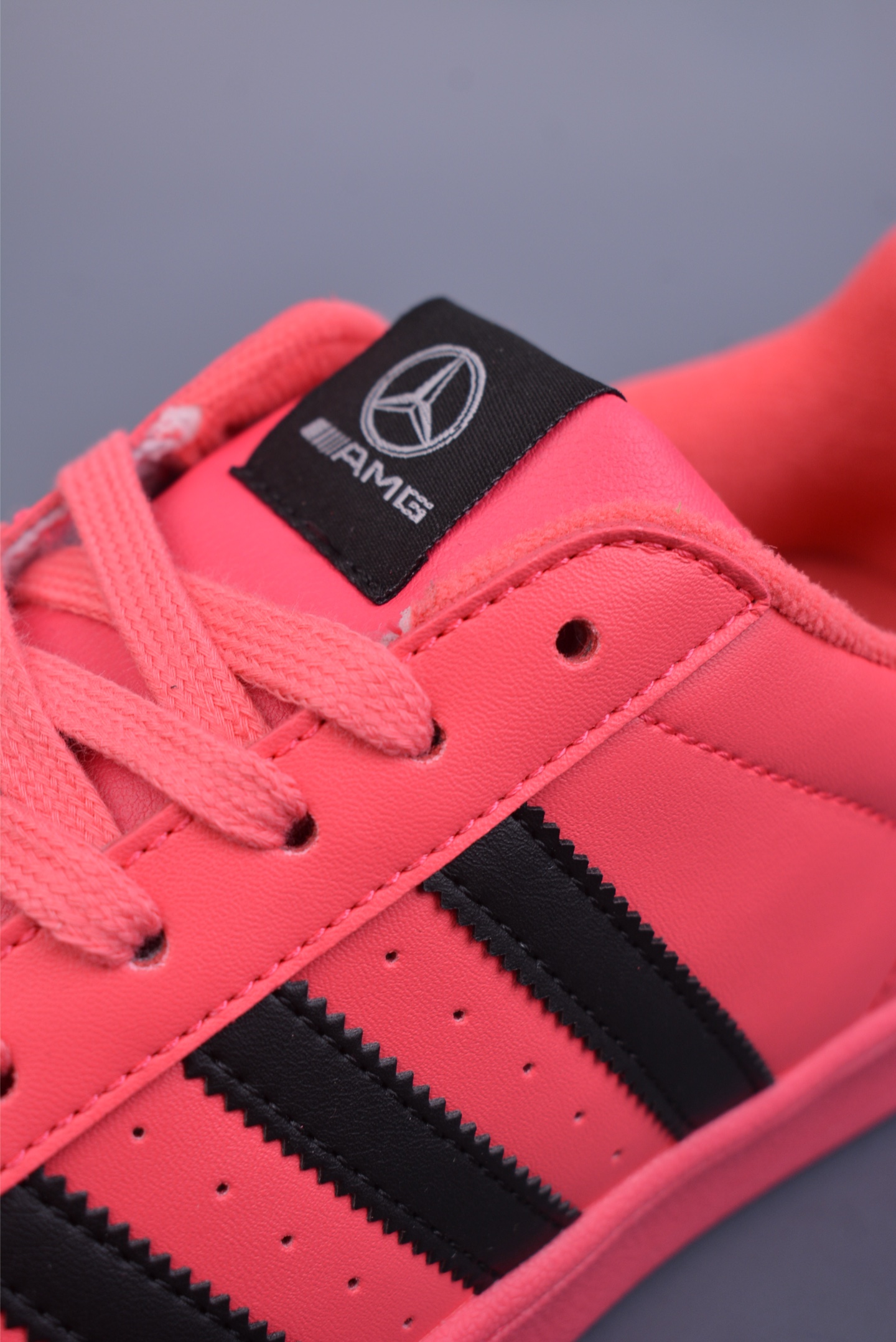 Mercedes-AMG x Adidas Originals Superstar II Sneakers Rose Red Black AG1899