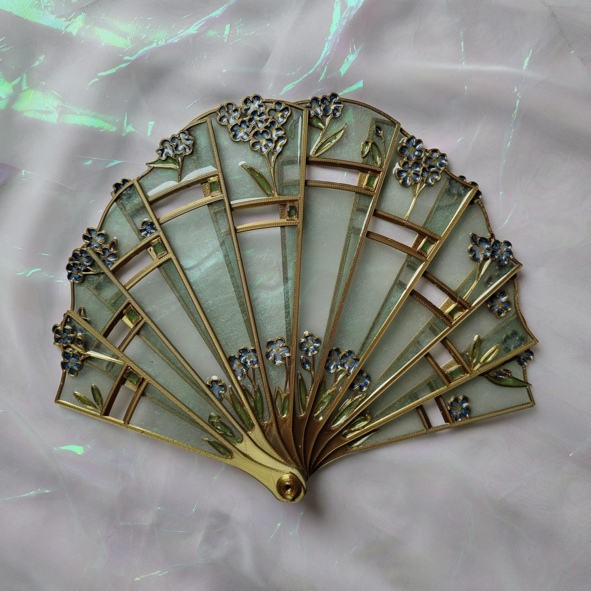🔥ON SALE🔥Forget-me-not hand fan