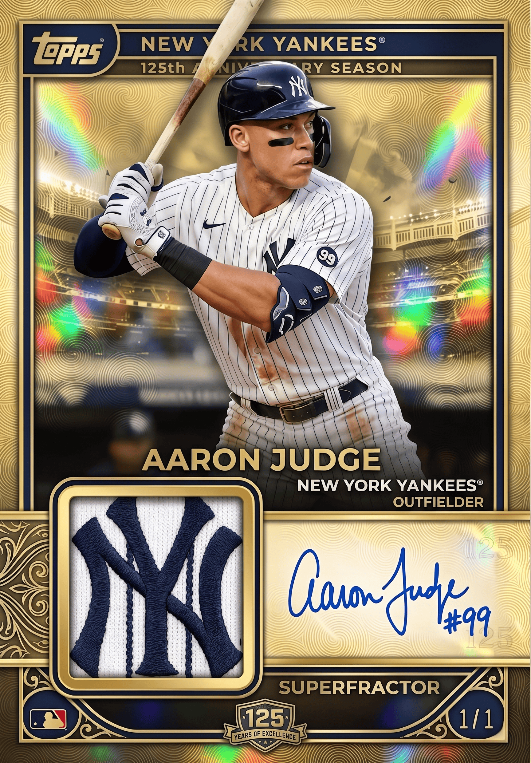 2026 New York Yankees 125th Anniversary Trading Cards Hobby Box