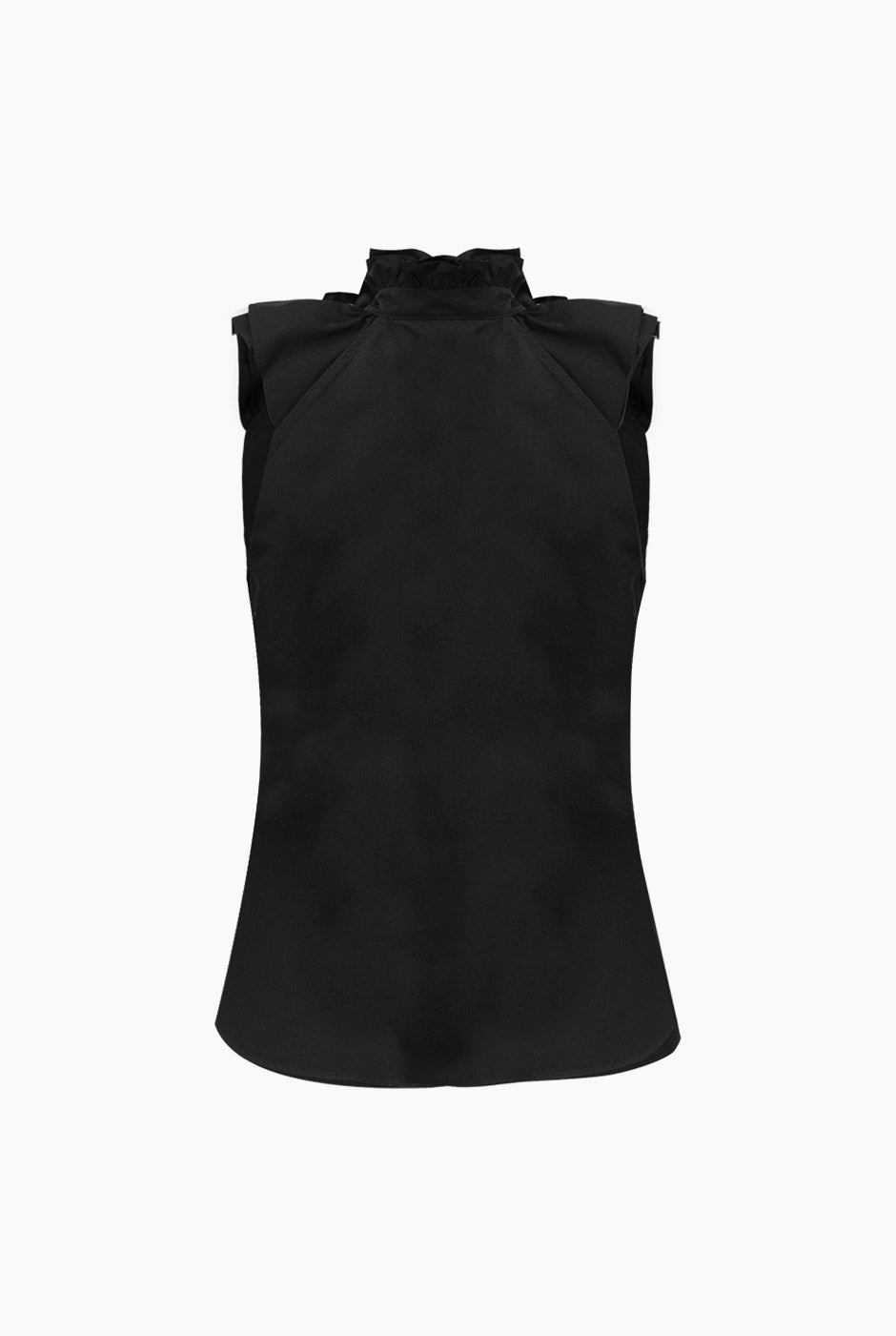 Blusa negra de cuello alto