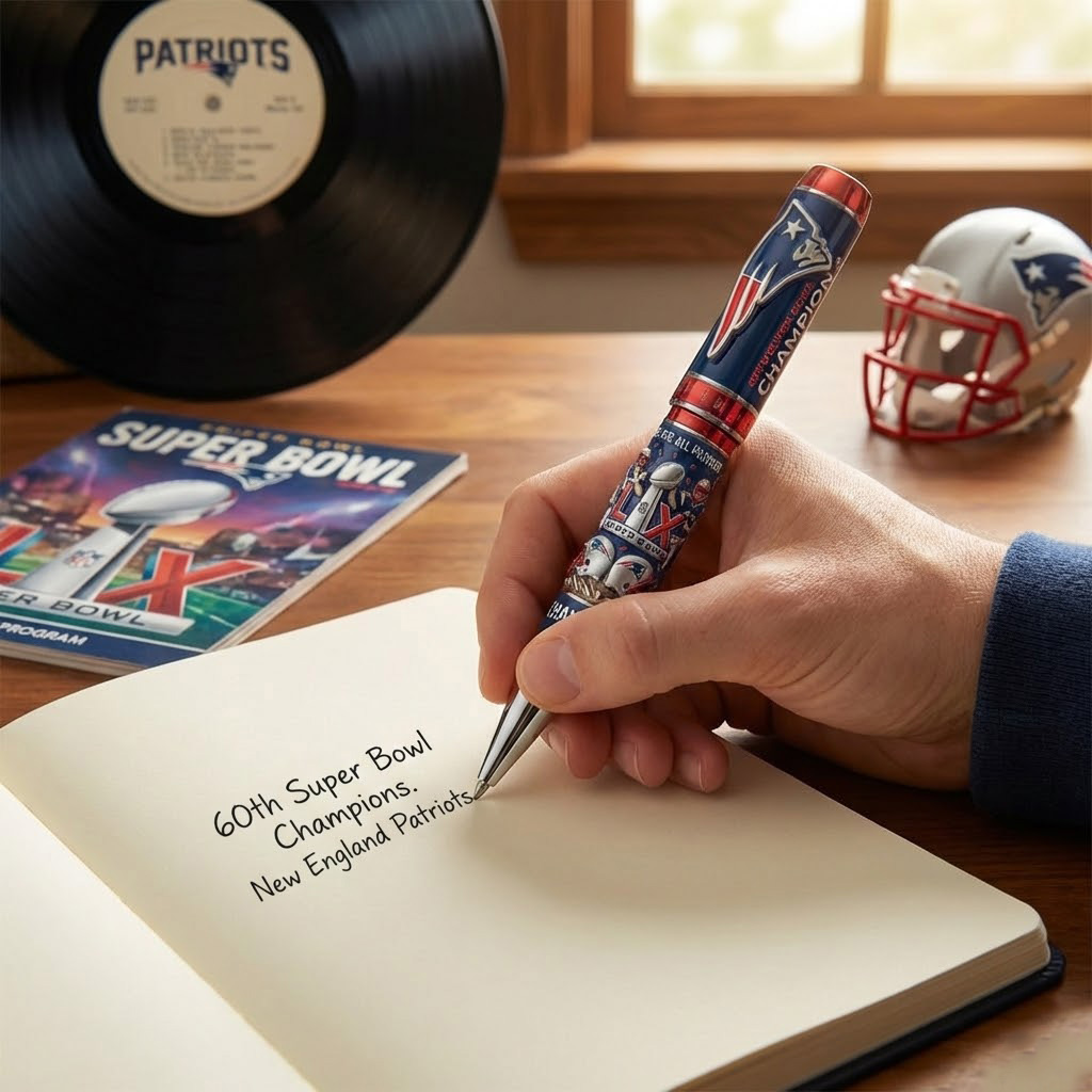 New England Patriots Super Bowl LX Champion Commemorative Pen 🏆✍️
