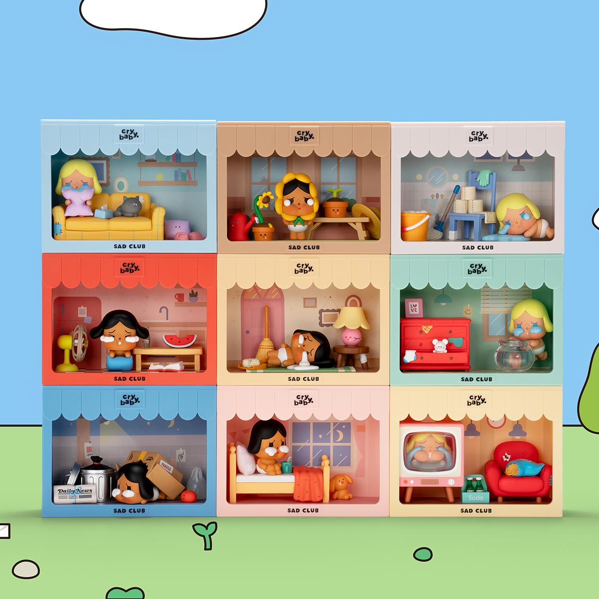 POP MART CRYBABY Sad Club Series Scene Sets [1 Blind Box]