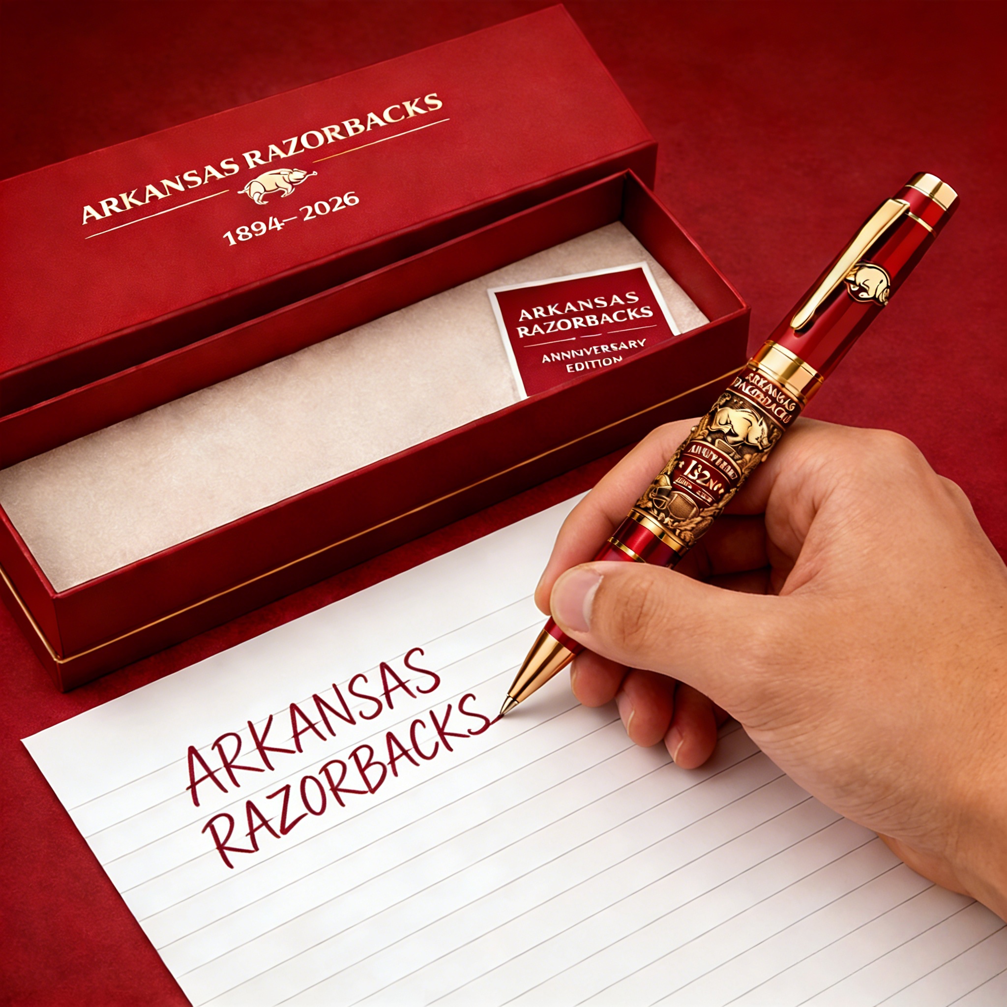 Arkansas Razorbacks 132nd Anniversary Commemorative Pen