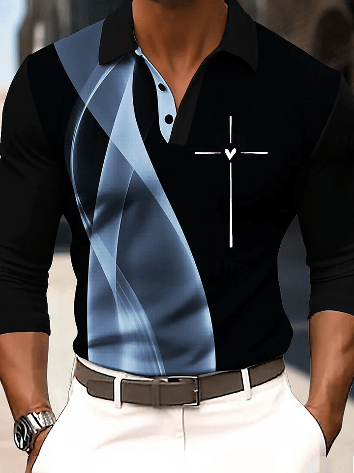 Men's Love Cross Faith Print T-shirt