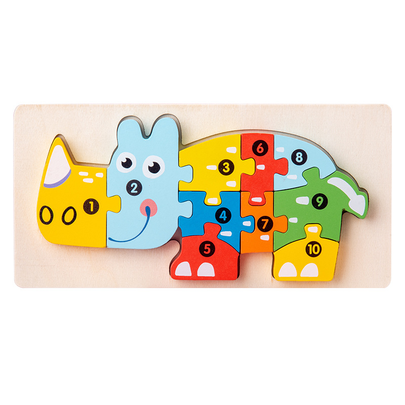 (🔥NEW YEAR HOT SALES 50% OFF)Three-dimensional wooden puzzle for children-BUY 2 GET 10% OFF