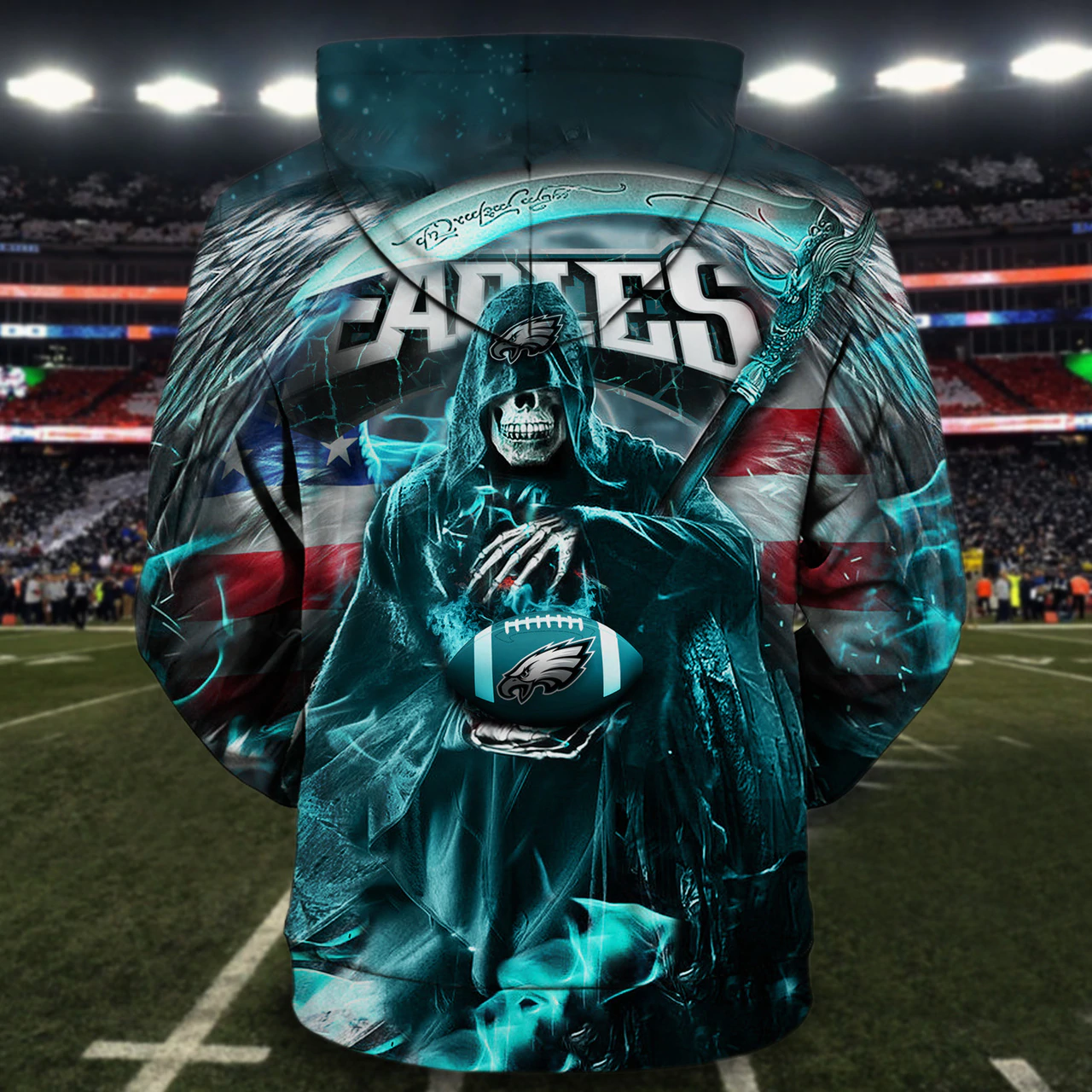 PHILADELPHIA EAGLES 3D HOODIE PPEE012