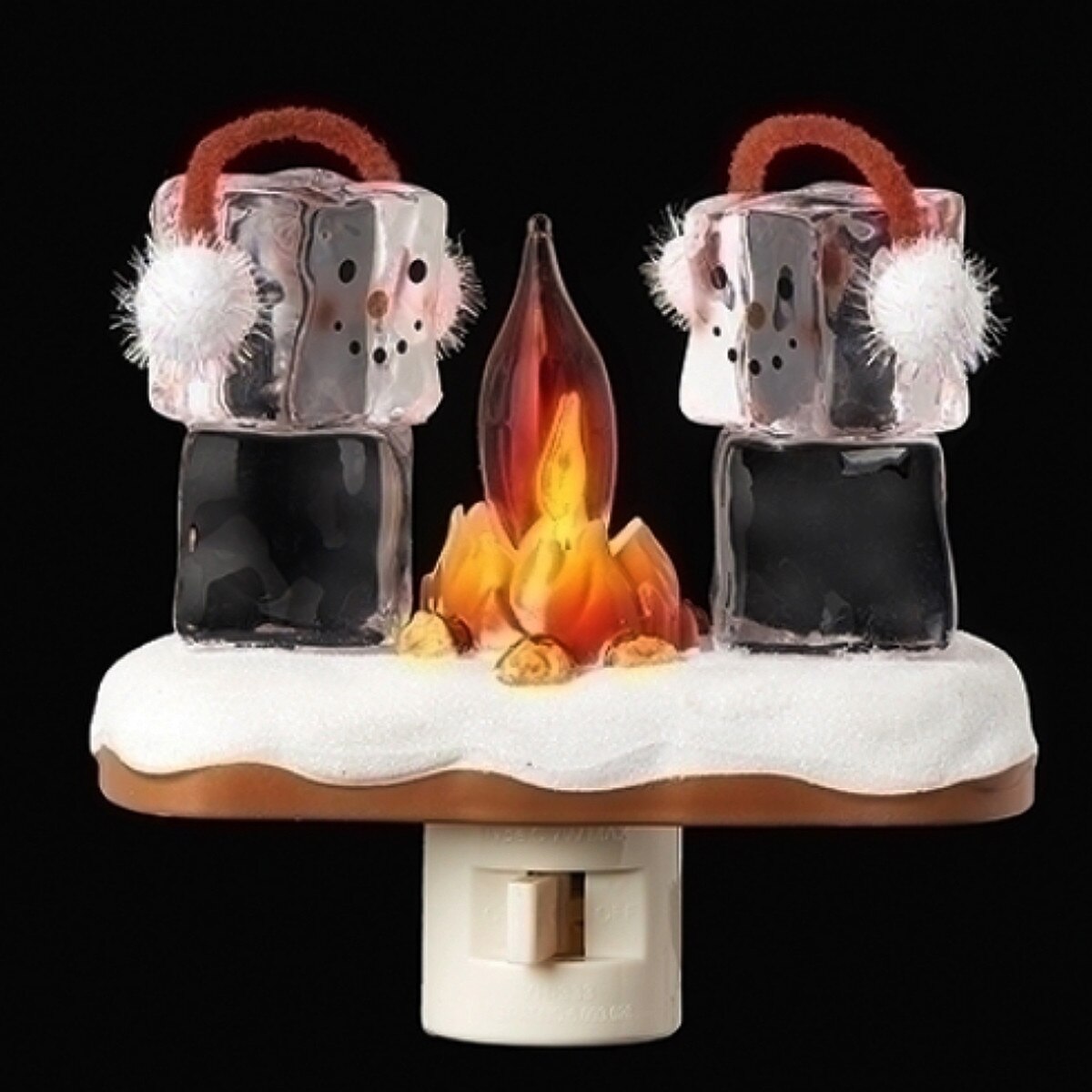 🌲🧊Cute Christmas Ice Cube Bonfire Night Lights