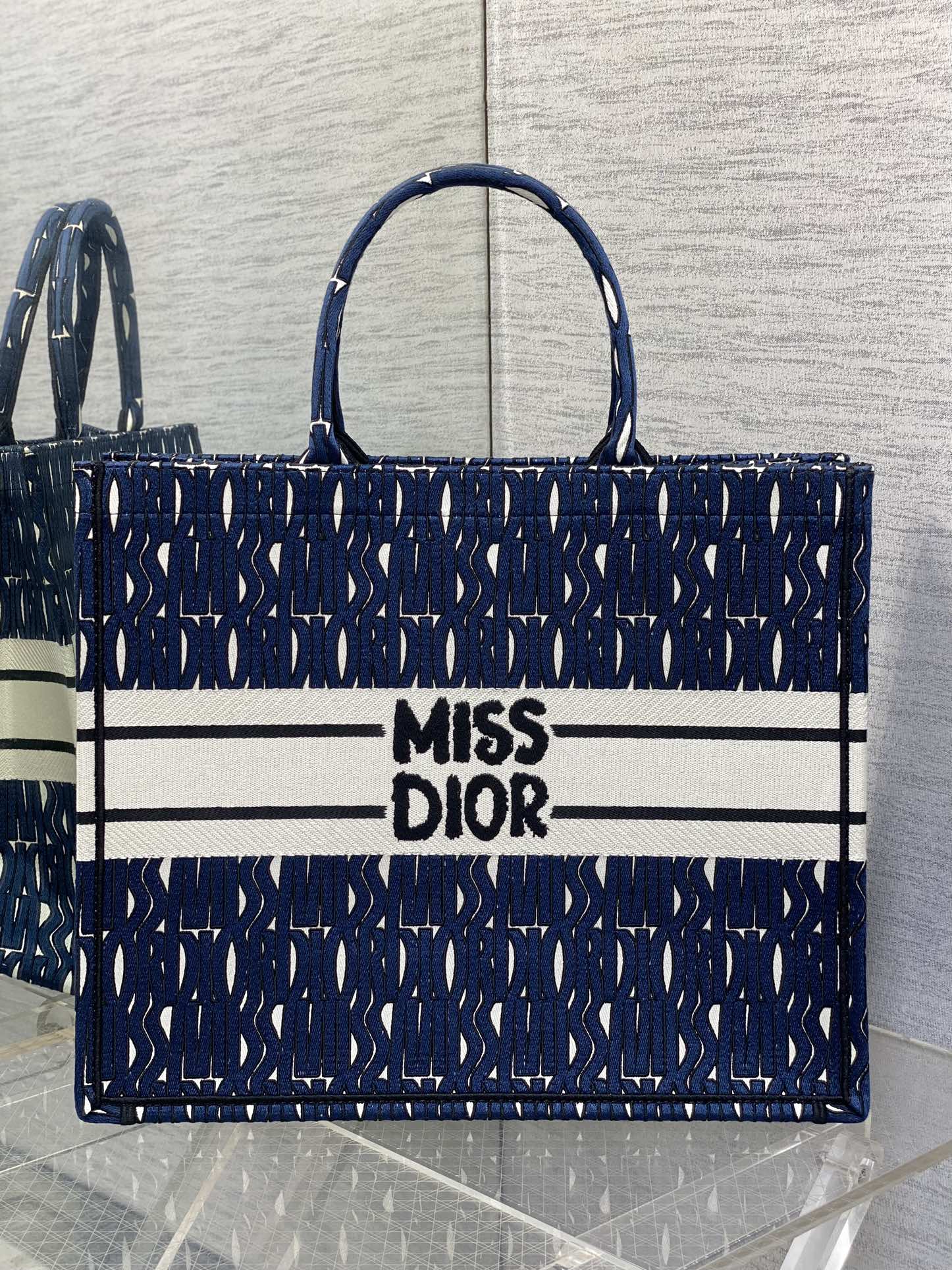 Dior Miss Embroidered Tote Shopping Bag