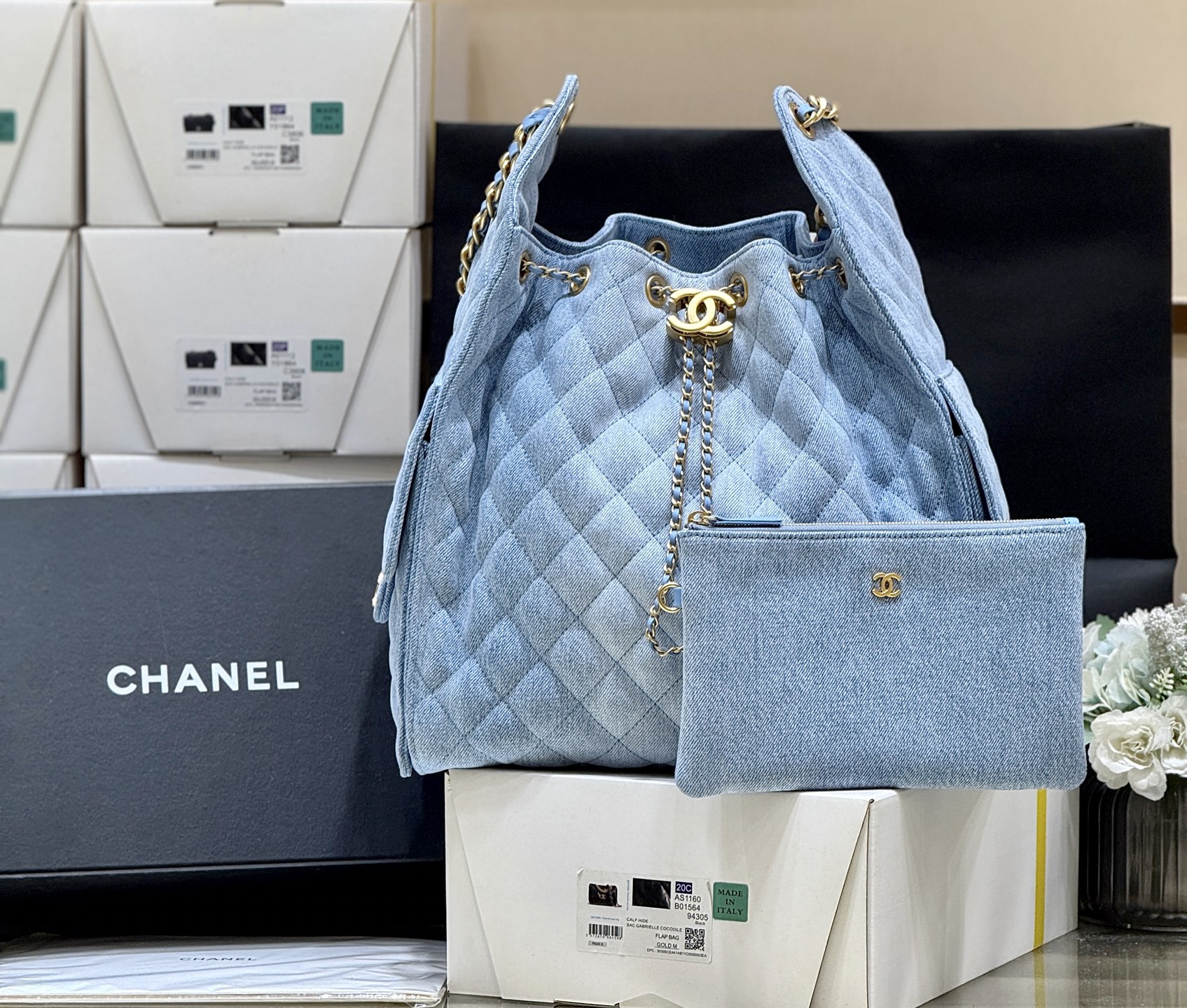 Chanel 25S Spring/Summer Collection Large Denim Handbag AS5311 00158