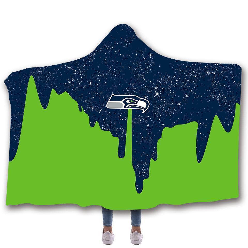 SEATTLE SEAHAWKS CLASSIC 3D HOODED BLANKET