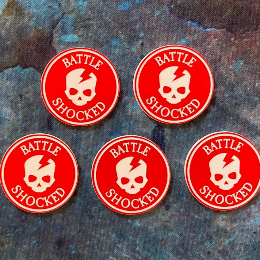 Battle Shock Acrylic Tokens | Player Gift