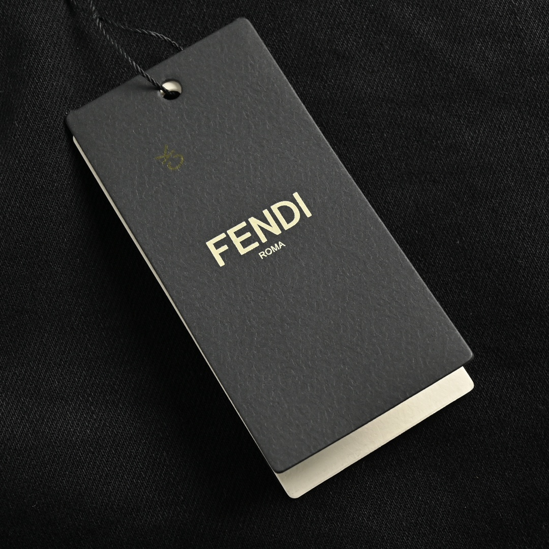 Fendi 23Fw back pocket embroidered jeans