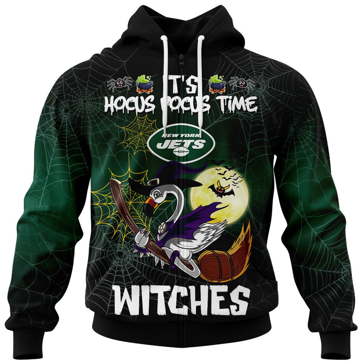 NEW YORK JETS 3D HOODIE HALLOWEEN002
